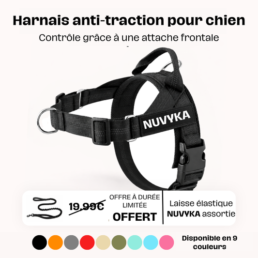 Harnais anti-traction pour chien Nuvyka